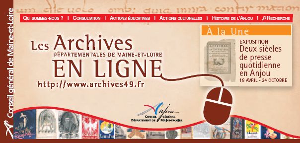 AD49 - Archives en ligne